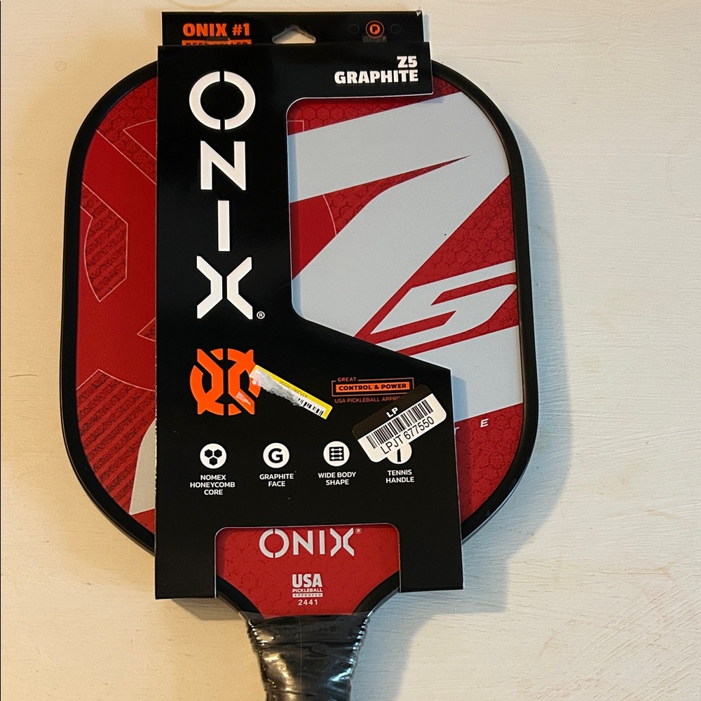 Onix 15.5 inch Z5 Wide Body Pickleball Paddle. 8.2 oz with 4 inch grip